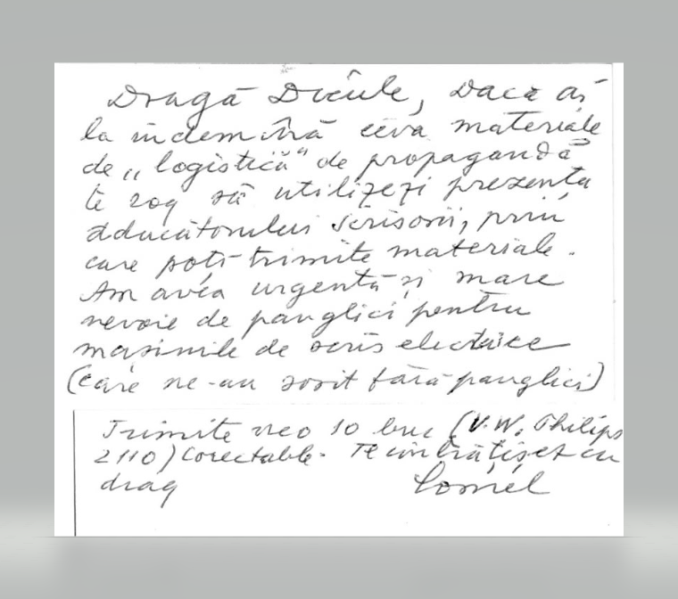 Corneliu Coposu catre A. Herlea scrisoare manuscris, primavara 1990